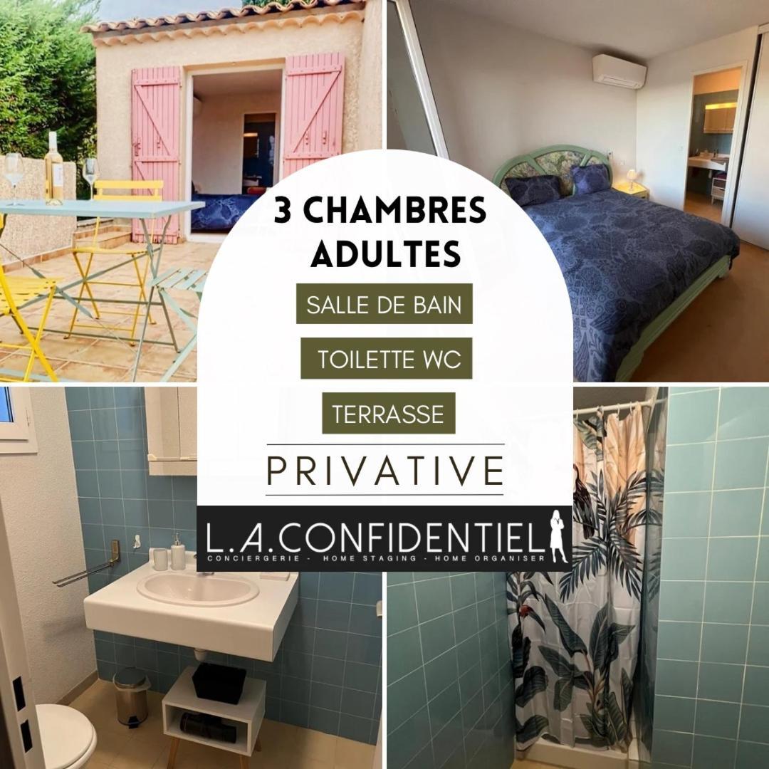 10 A 12 Pers Famille Amateurs Randonnee Boulouris Panorama Saint Raphael Tennis Piscine Partage מראה חיצוני תמונה
