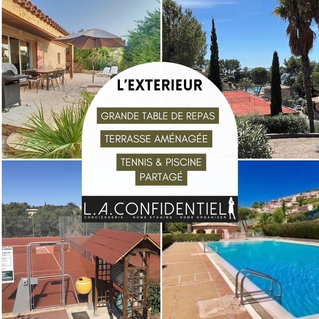 10 A 12 Pers Famille Amateurs Randonnee Boulouris Panorama Saint Raphael Tennis Piscine Partage מראה חיצוני תמונה